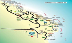 Mapa Turística punta cana